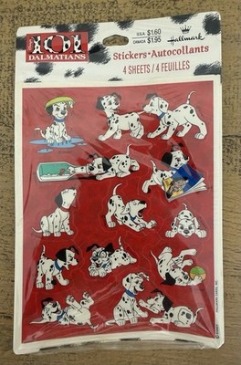 Vintage 101 Dalmatians Stickers Hallmark