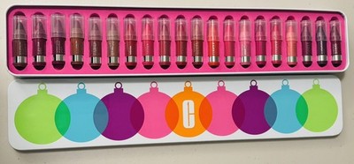 NWT Clinique 20 Pc Chubby Stick Lipstick Set Metal Tin