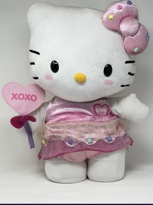 Sanrio Hello Kitty Cupid Valentine Plush Doll Pink XOXO Heart Wand