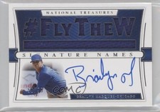 2021 Panini National Treasures Signature Names 50/99 Brailyn Marquez Auto 0b2