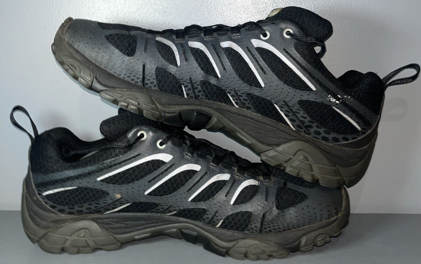 Scarpe da trekking Merrell Moab Edge da uomo taglia 12 nere J35433 Vibram