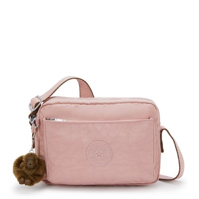 Kipling Medium Crossbody Bag ABANU M in MEMORY PINK SS2026 UVP 93£