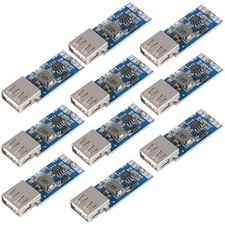 10 PCS DC-DC 9V 12V 24V to 5V 3A USB Step-Down Buck Module Car Phone Charger