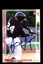 Signed Baseball Card Auto Trayce Thompson 2010 MultiAd Kannapolis Intimidators