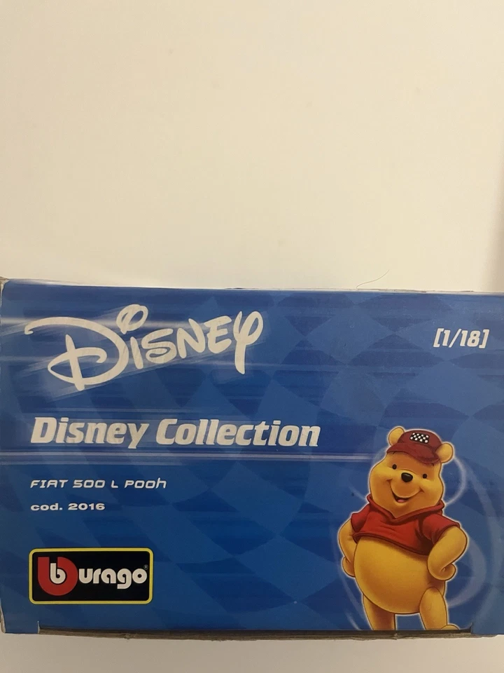 BURAGO 2016 1/18 Disney Collection Fiat 500 Winnie the Pooh - Immagine 2 di 4