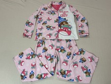 Squishmallows Character Girl's Button Down Flannel Pajama Set Size Large 10/12
