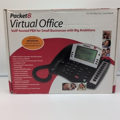 Packet8 Virtual Office VolP- Hosted PBX For Small Business New Open Box