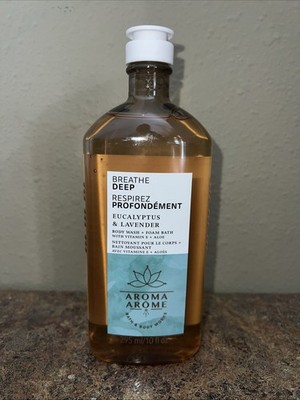 Bath & Body Works Breathe Deep Body Wash Foam Bath Eucalyptus Lavender 10 OZ New