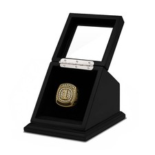 Championship Ring Display Case Big Ring Storage Box Matt Black, 1 slot 