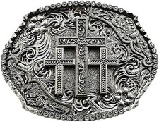 Religious Cross Western Belt Buckles for Men Cowboy Belt Buckle Cowg