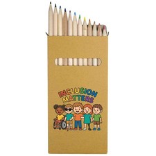 12 x 'Inclusion Matters' Long 178mm Coloured Pencils / Pencil Set PE00081325 