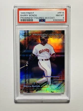 1999 Finest Barry Bonds Prominent Figures W/Coat PSA 8