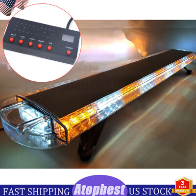 52 Inch 96-LED Light Emergency Beacon Warn Light Bar Tow Truck Response Strobe