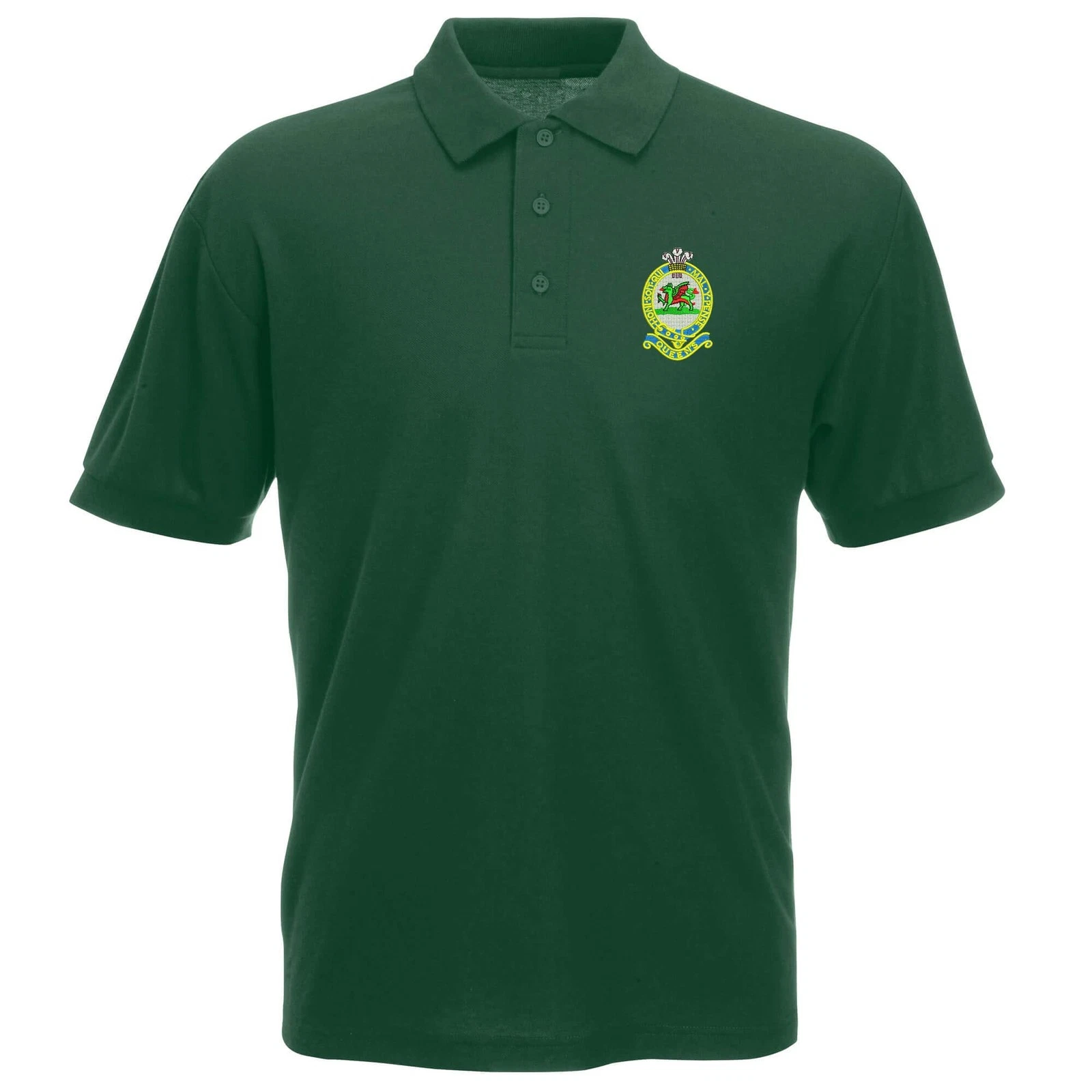 OFFICIAL Queens Regiment Polo Shirt Embroidered Logo