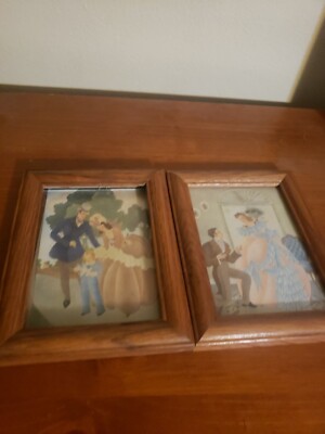 Donald Art Company Vintage Prints With Frames