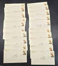 1968 First Day Of Issue Walt Disney Commemorative Stamp Envelopes 20 Lot LI3007