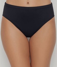  52 LA Blanca Women's Black Island Goddess High Waist Bikini Bottoms Size 4