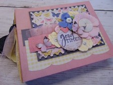 Handmade Mini Scrapbook Photo Album ocbrandy gift keepsake GOOD TIMES