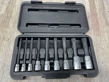 VIM Tools XZN400 9 Piece SAE XZN Triple Square Spline Drive / Driver Socket Set