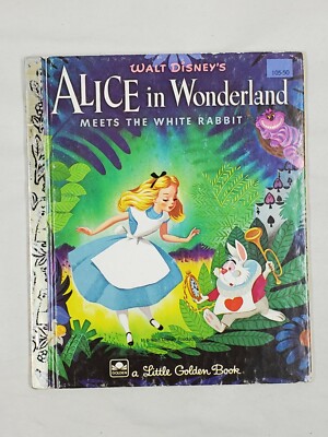 洋書 The ALICE IN WONDERLAND Picture Book Vintage Alice in Wonderland Book Lewis Carroll 1955 Whitman