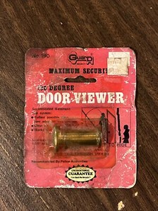 NOS - Guard Security 190 Degree Solid Brass Door Hole Viewer, No. 190