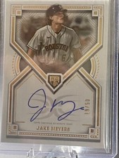 2022 Topps Definitive Collection Jake Meyers Rookie Auto RC #19/50 Astros DRA-JM