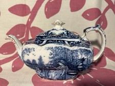 S.H & Sons Dorothy Teapot Sampson Hancock England China Blue & White 1891-1935