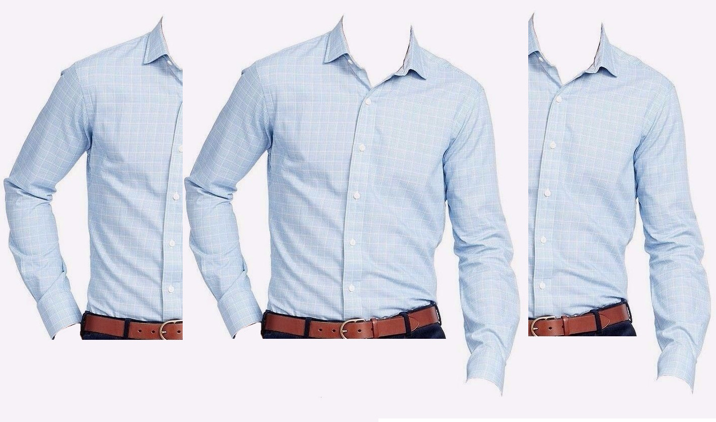 145 Lauren Ralph Lauren Mens Plaid Twill Dress Shirt BlueCream S 11190₽