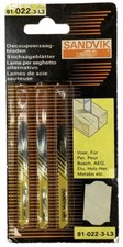 3 St&uuml;ck SANDVIK Stichs&auml;geblatt 91-022-3-L3 f&uuml;r Holz