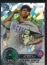 2018 Bowman Scouts' Top 100 Atomic Refractor BTP-86 Robert Alzolay 063/150