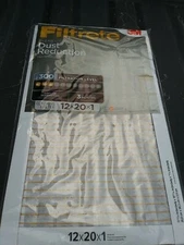 (2) Filtrete 3M Dust Reduction Filters 12x20x1 300 Filtration Level 