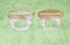 1964 1965 Mustang Fastback Convertible GT Coupe ORIG STNDRD SEAT BELT LATCH TABS