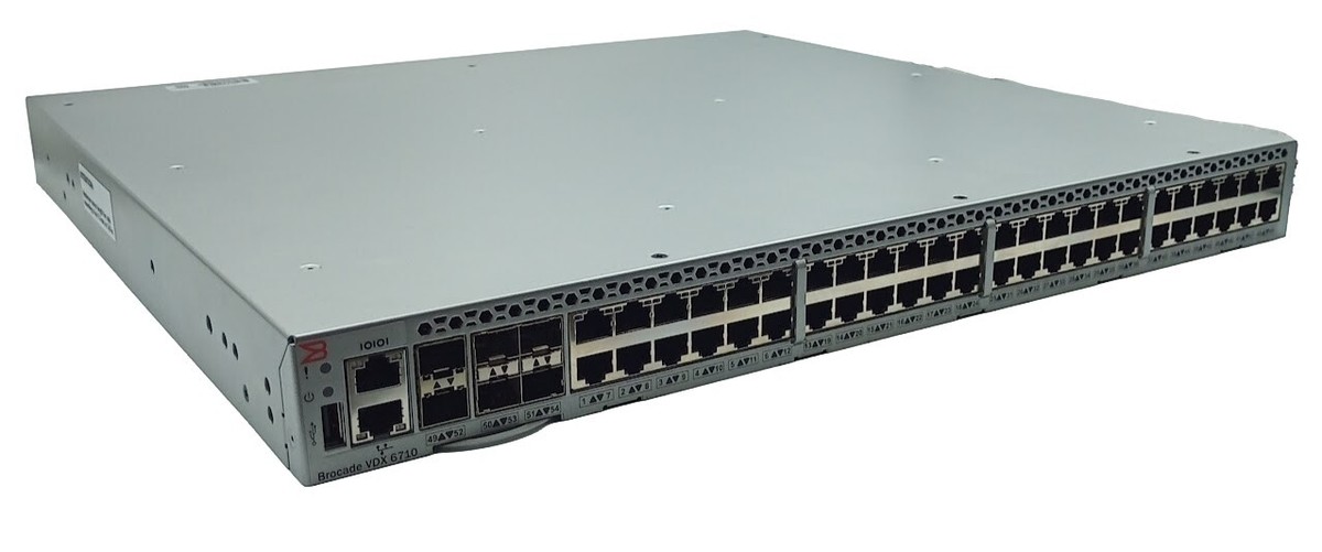 Switch de Ethernet Brocade BR-VDX6710-54-R 48 Portas | eBay