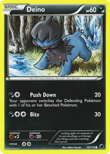 Pokemon - Deino - 75/116 - Common - Plasma Freeze - NM