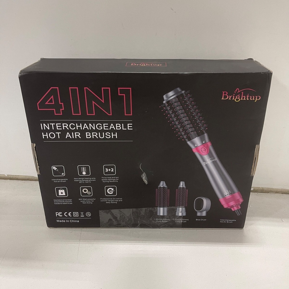 Brightup four in one hot air brush Dreamfix 4-in-1 Hot Air Brush - Electric Hair Dryer & Styler  main image 4