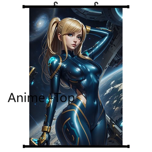 Pop Anime Game Poster Samus Painting Wall Scroll Poster 30x45cm | eBay