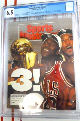 Sports Illustrated Michael Jordan CGC Graded 6.5 Magazine NBA June