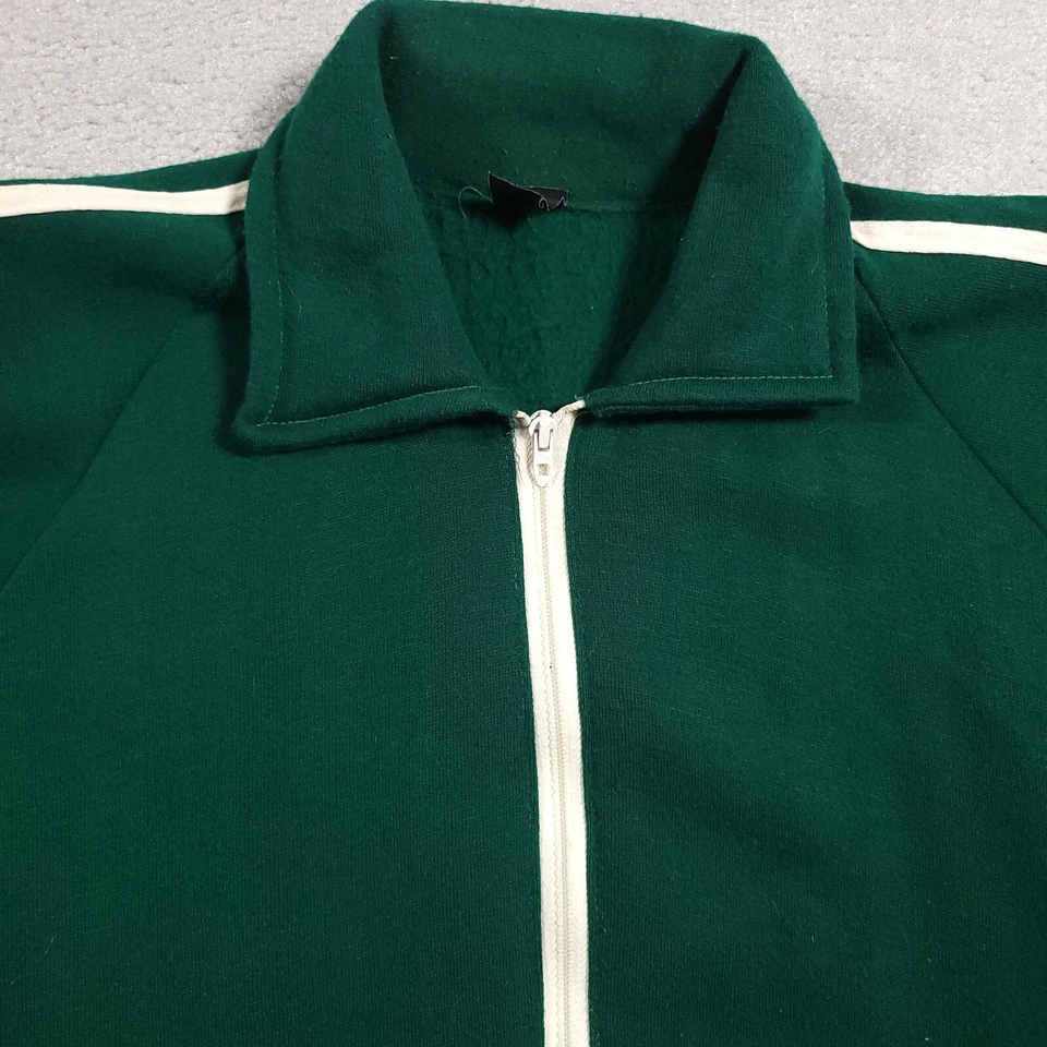 Suéter de Colección Años 70 Wrangler Abuelo Manga Larga Cremallera Completa Para Hombre Grande Verde EE. UU. Foto 3 de 4