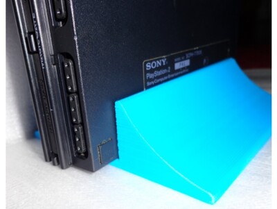 PlayStation 2 PS2 Slim 3D-Printed Vertical Stand - Black - Foto 4