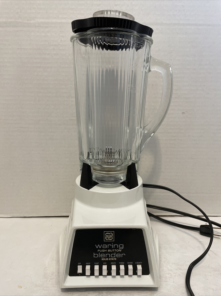 Vintage*Waring Push Button Blender in White*40 oz./5 Cup Capacity
