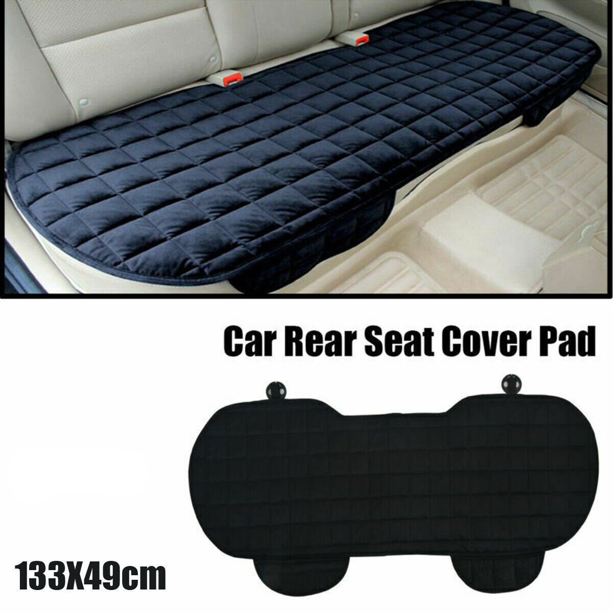 Rear Car Auto Seat Cover Back Protective Mat Chair Cushion Storage Pad Universal