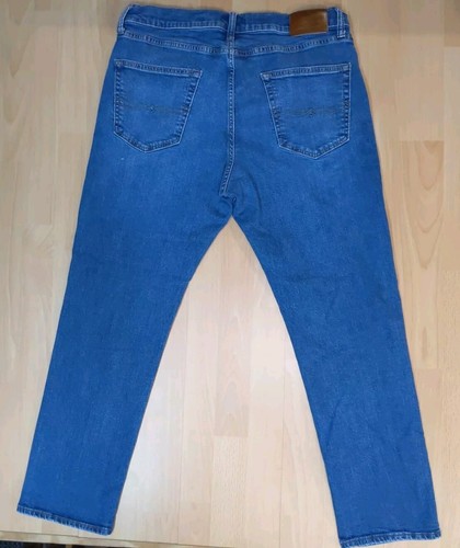 Lucky Brand Mens Jeans 36x30 410 Athletic Slim Blue Stretch Faded Whiskers - Picture 8 of 10