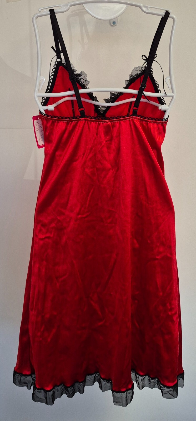 Bonbon Chemise Small Red/Black BNWT image 3