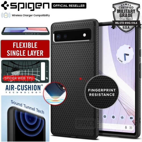 For Google Pixel 6a 6 Pro 6 Case SPIGEN Liquid Air Armor Slim Soft TPU