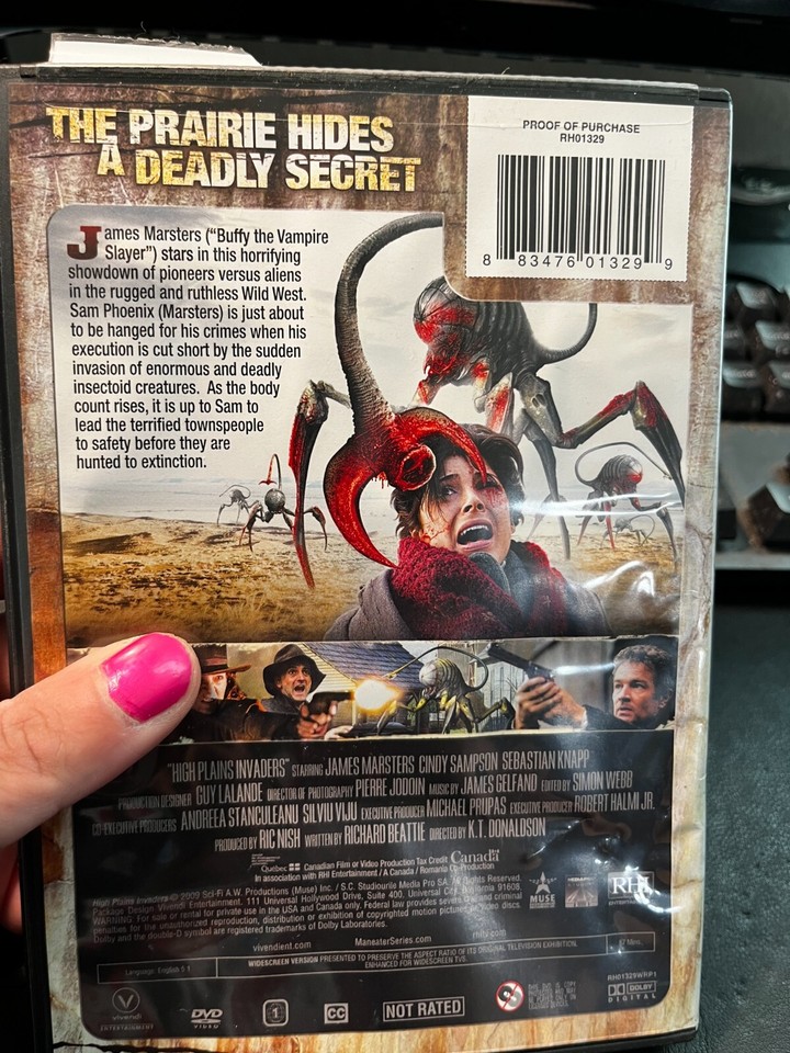 High Plains Invaders Very Good DVDs James Masters, Cindy Sampson