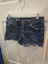 Mossimo Denim Mid Rise Midi Womans Blue Jean Shorts. 4 / 27