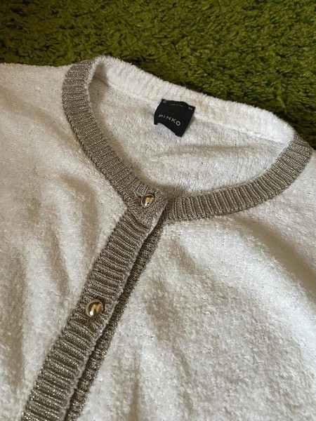 Women Pinko Sweater Beige Cotton 32