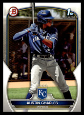 2023 Topps Bowman Austin Charles #BP-17 Kansas City Royals Prospects Baseball