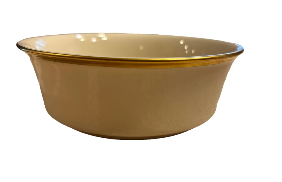 Lenox China Eternal Cream with Gold Trim Set of 6 Fruit & Dessert Bowls 5.25" - Image 3 of 4