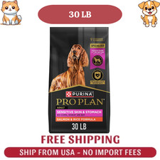 Purina Pro Plan Sensitive Skin, Stomach Salmon and Rice Formula Dog Food, 30 lbs